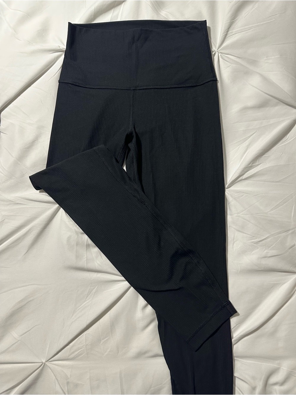 lululemon athletica Black High-Rise Ribbed Leggings